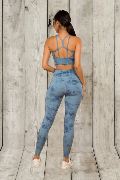Tie Dye 2 Piece Active Wear Set